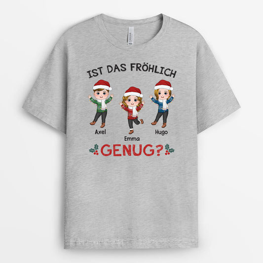 1430AGE2 personalisiertes ist das frohlich genug weihnachten t shirt