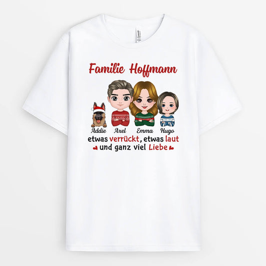 1443AGE1 personalisiertes familien t shirt zu weihnachten t shirt