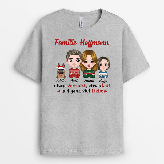 1443AGE2 personalisiertes familien t shirt zu weihnachten t shirt