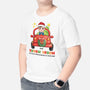 1453AGE2 personalisiertes vroom vroom kleiner weihnachtsmann kommt kinder t shirt