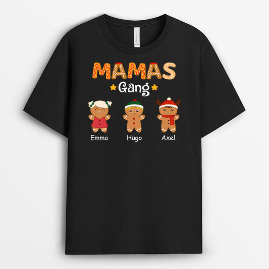 1460AGE1 personalisiertes mamas bande aus keksen t shirt