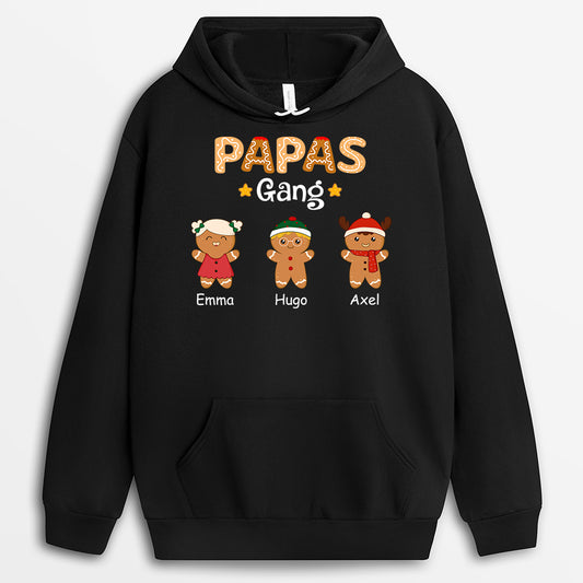 1460HGE1 papas mamas gang lebkuchenmann mama papa hoodie personalisiert weihnachten 1460H2L7B