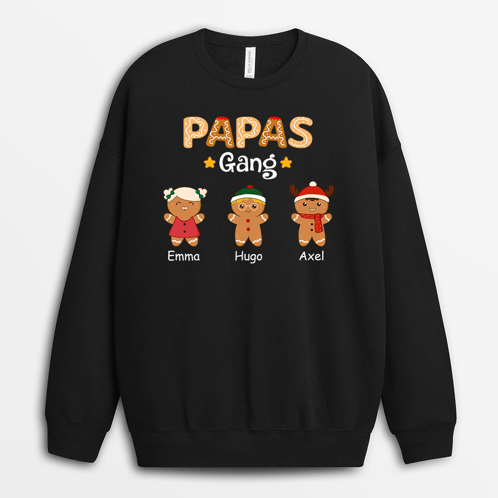 1460WGE1 papas mamas gang lebkuchenmann personalisierte sweatshirts_ mama papa weihnachten 1460W2L7B