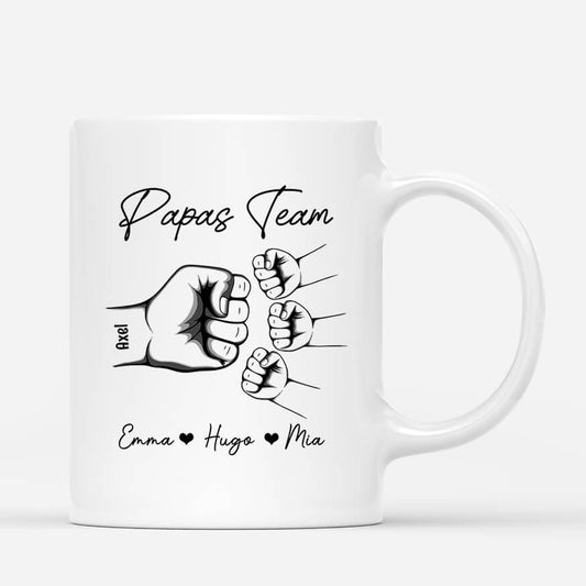 1461MGE1 personalisierte papas team tasse