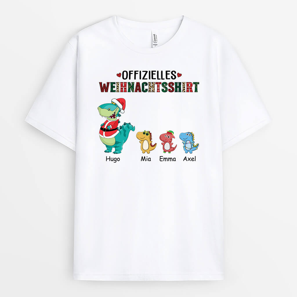 1462AGE1 personalisiertes offizielles weihnachtsshirt t shirt