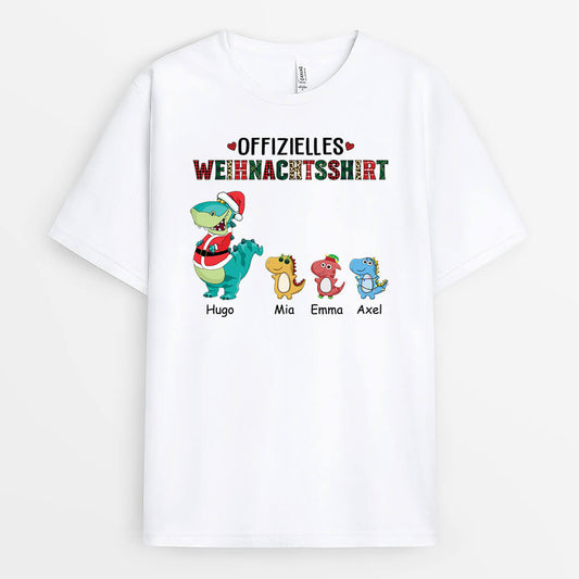 1462AGE1 personalisiertes offizielles weihnachtsshirt t shirt