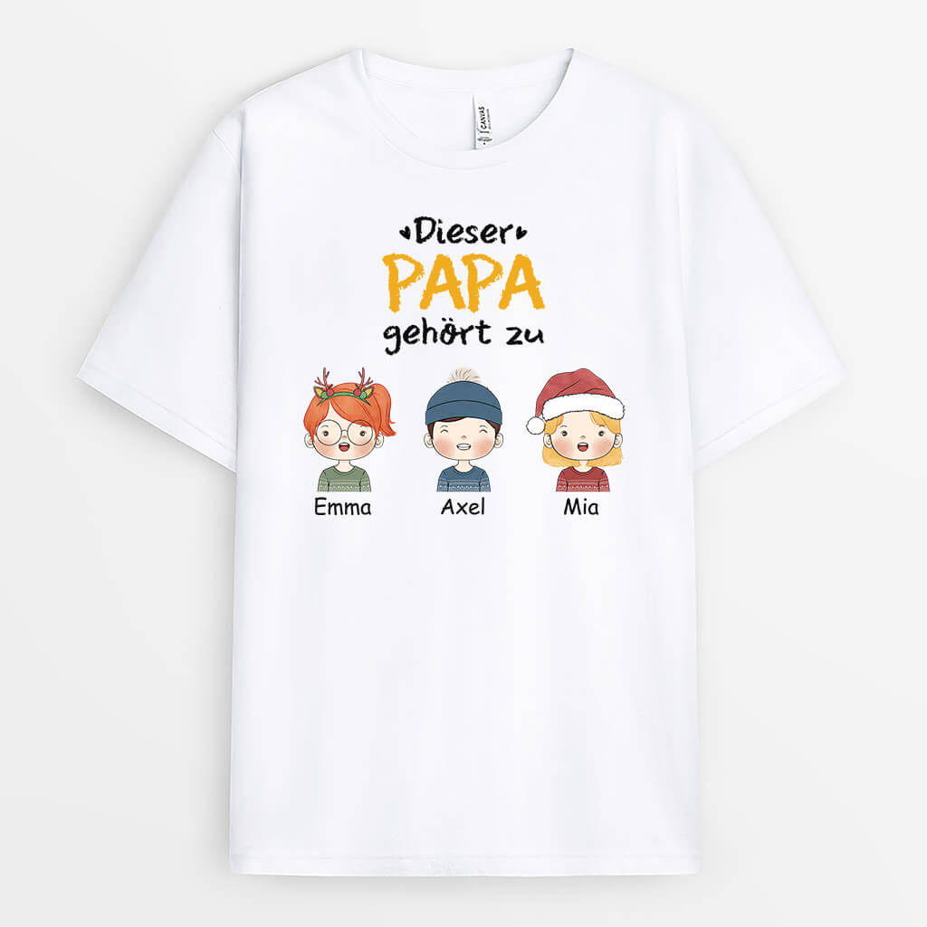 1463AGE1 personalisiertes dieser opa gehort zu susse kinder t shirt