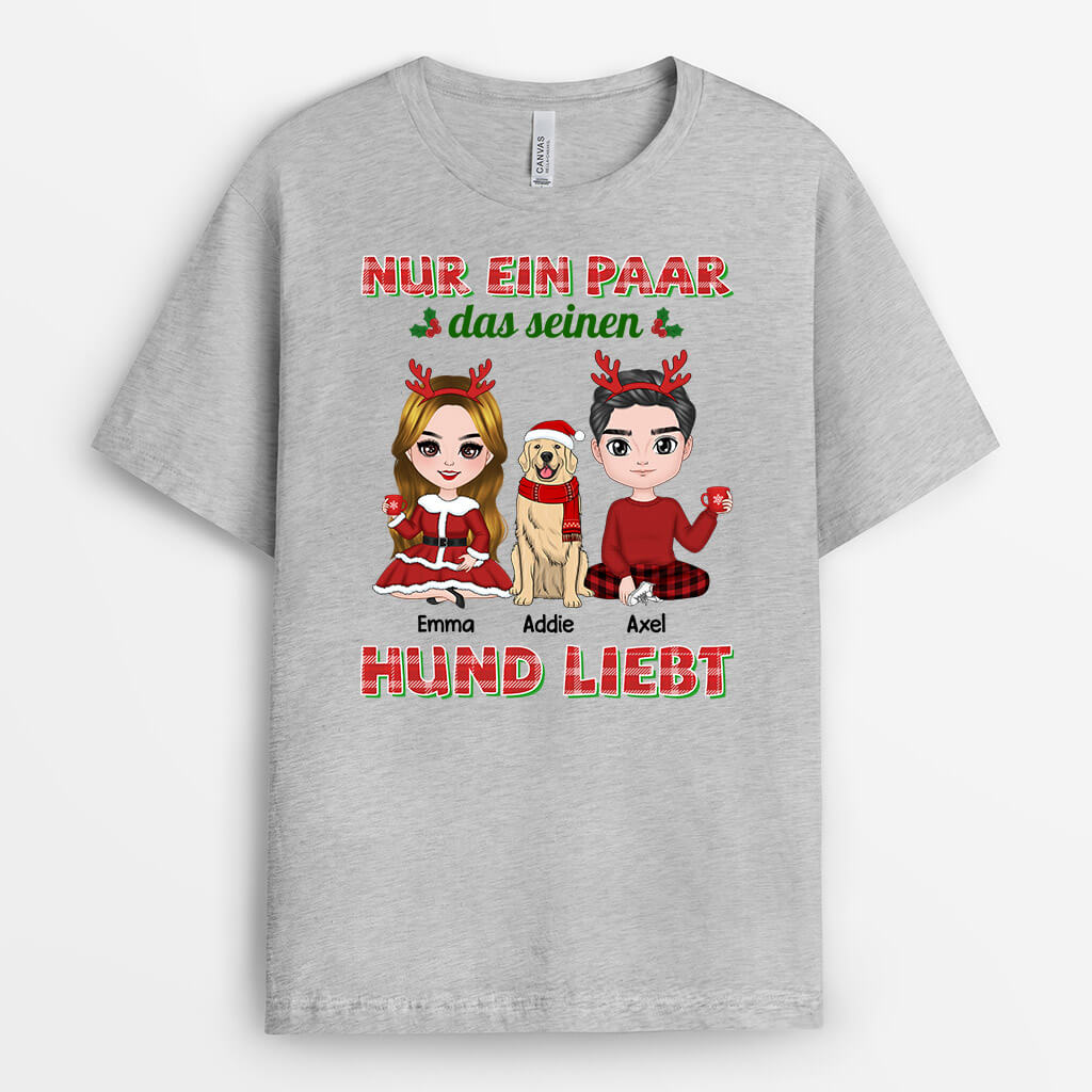 1471AGE2 personalisiertes nur ein paar das seine hunde liebt zu weihnachten t shirt_468a3ddc 8b54 40fb 8149 c32e5e045416