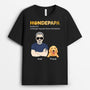 1480AGE1 personalisiertes hundepapa grossartiger papa der kleinen frechdachse t shirt