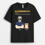 1480AGE1 personalisiertes katzenpapa grossartiger papa der kleinen frechdachse t shirt