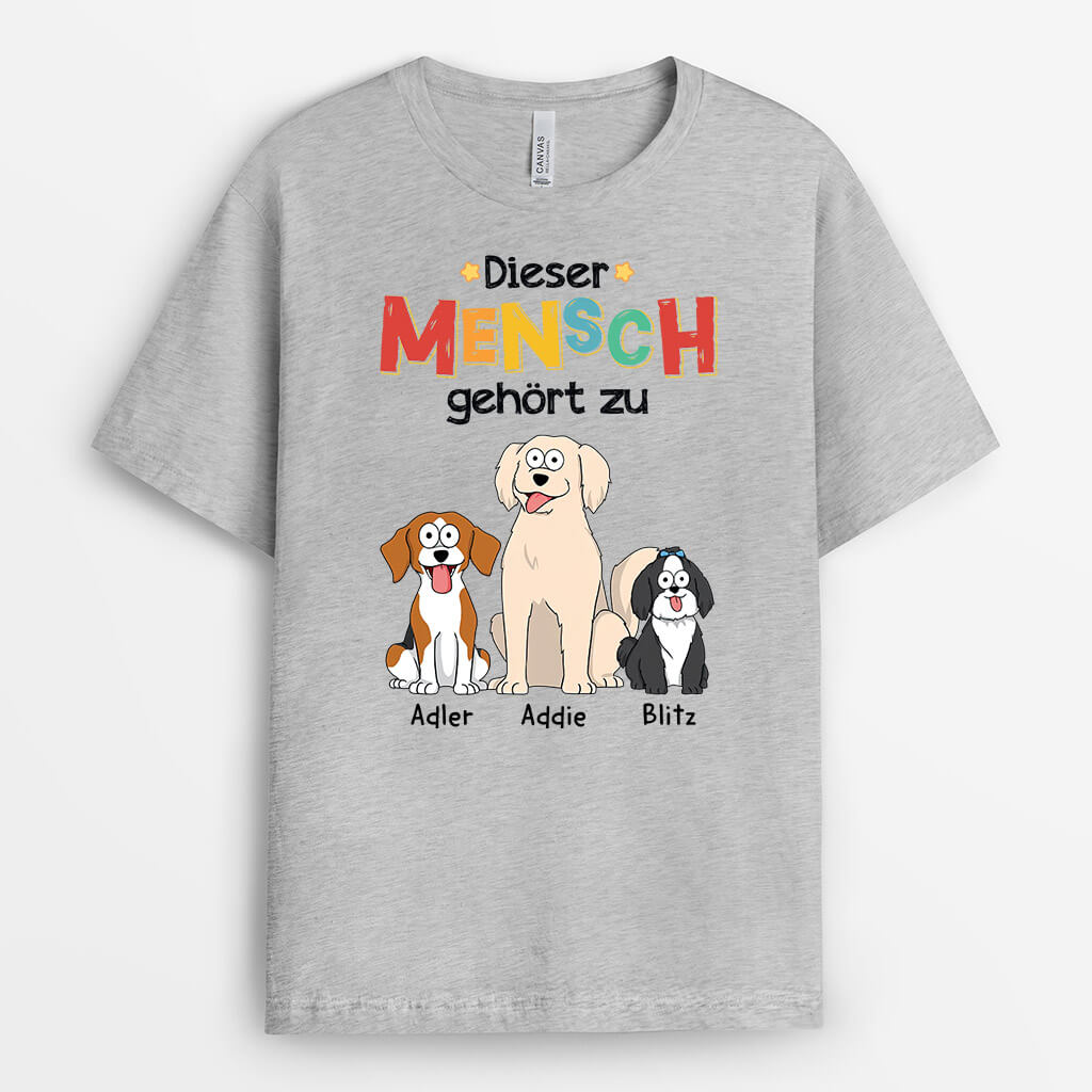 1481AGE2 personalisiertes dieser mensch gehort zu hunde t shirt