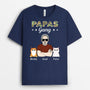 1486AGE1 personalisiertes papas coole katzenbande t shirt