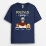 1486AGE2 personalisiertes papas coole hundebande t shirt