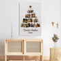1490CGE3 personalisierte familien weihnachtsbaum leinwand