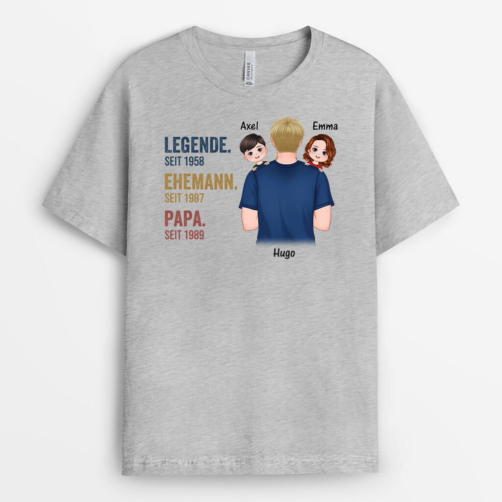 1491AGE1 personalisiertes legende mit kinder t shirt