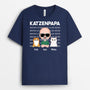 1497AGE1 personalisiertes cooler katzenpapa t shirt