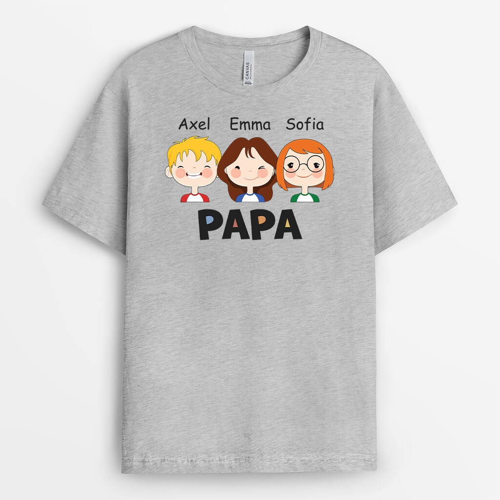 1504AGE2 personalisiertes unser opa t shirt