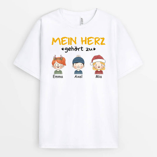 1505AGE2 personalisiertes mein herz gehort zu t shirt