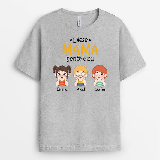 1517AGE2 personalisiertes diese oma gehort zu mit lustige kinder t shirt