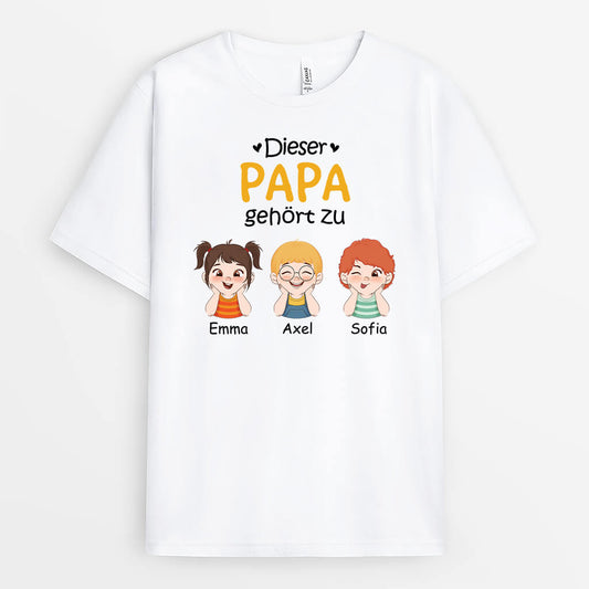 1517AGE2 personalisiertes dieser opa gehort zu mit lustige kinder t shirt