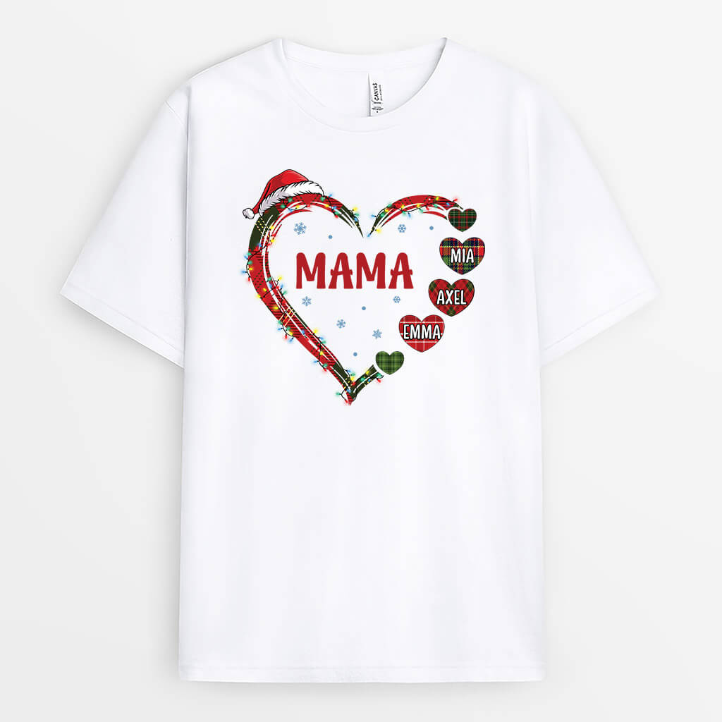 1520AGE1 personalisiertes die oma zu weihnachten t shirt