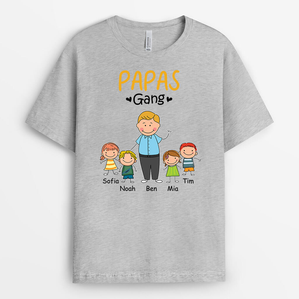 1526AGE1 personalisiertes opas bande t shirt