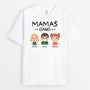 1527AGE1 personalisiertes mamas bande mit weltkarte t shirt