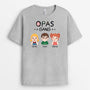 1527AGE2 personalisiertes papas bande mit weltkarte t shirt