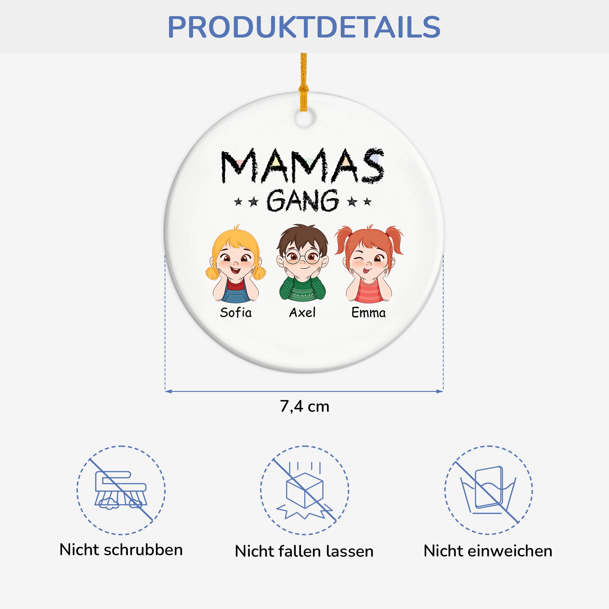 1527OGE3 mamas gang buntstifte personalisierte keramik ornamente_ mama 1527OKQ8A