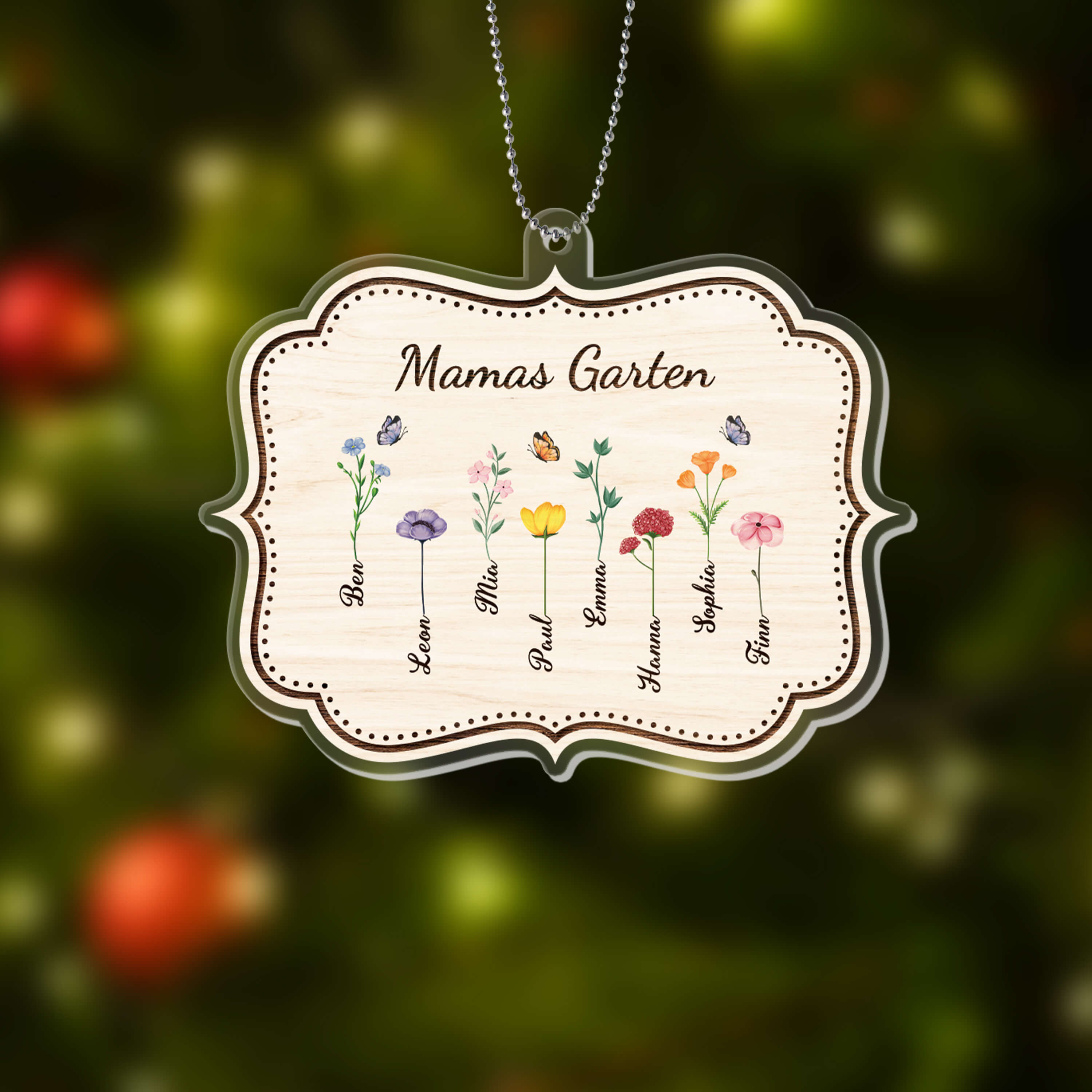 1528OGE2 personalisiertes omas garten ornament