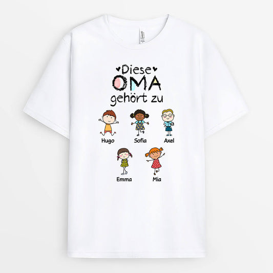 1555AGE1 personalisiertes diese mama oma gehort zu t shirt