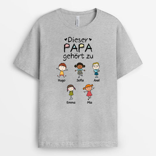 1555AGE2 personalisiertes dieser papa opa gehort zu t shirt