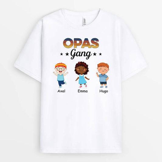 1606AGE2 personalisiertes opas bande t shirt