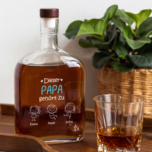 1617AGE2 dieser papa gehort zu personalisierte whiskyflasche papa opa mama oma 1617aitp8b