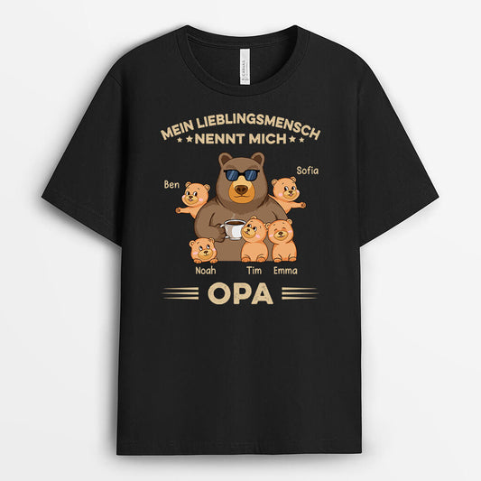 1639AGE1 personalisiertes meine lieblingsmenschen nennen mich opa t shirt