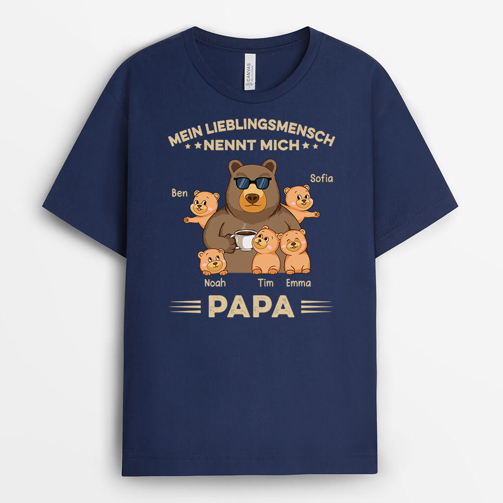 1639AGE2 personalisiertes meine lieblingsmenschen nennen mich opa t shirt