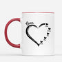 1686MGE2 personalisierte grosses herz tasse