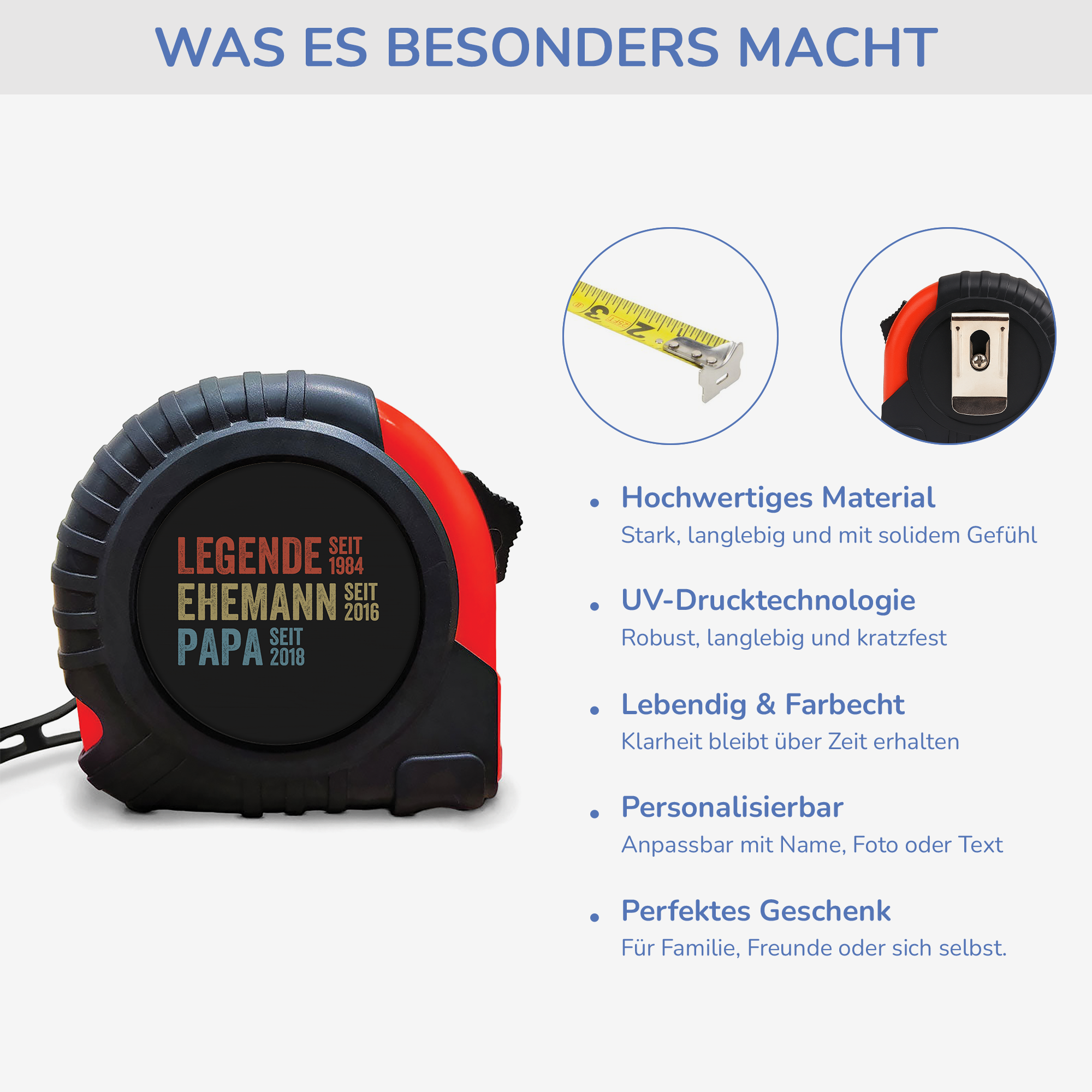 1732OGE3 die legende opa seit massband personalisiert opa 1732O