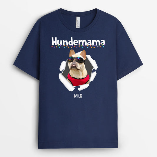 1736AGE1 personalisiertes hundepapa hundemama t shirt