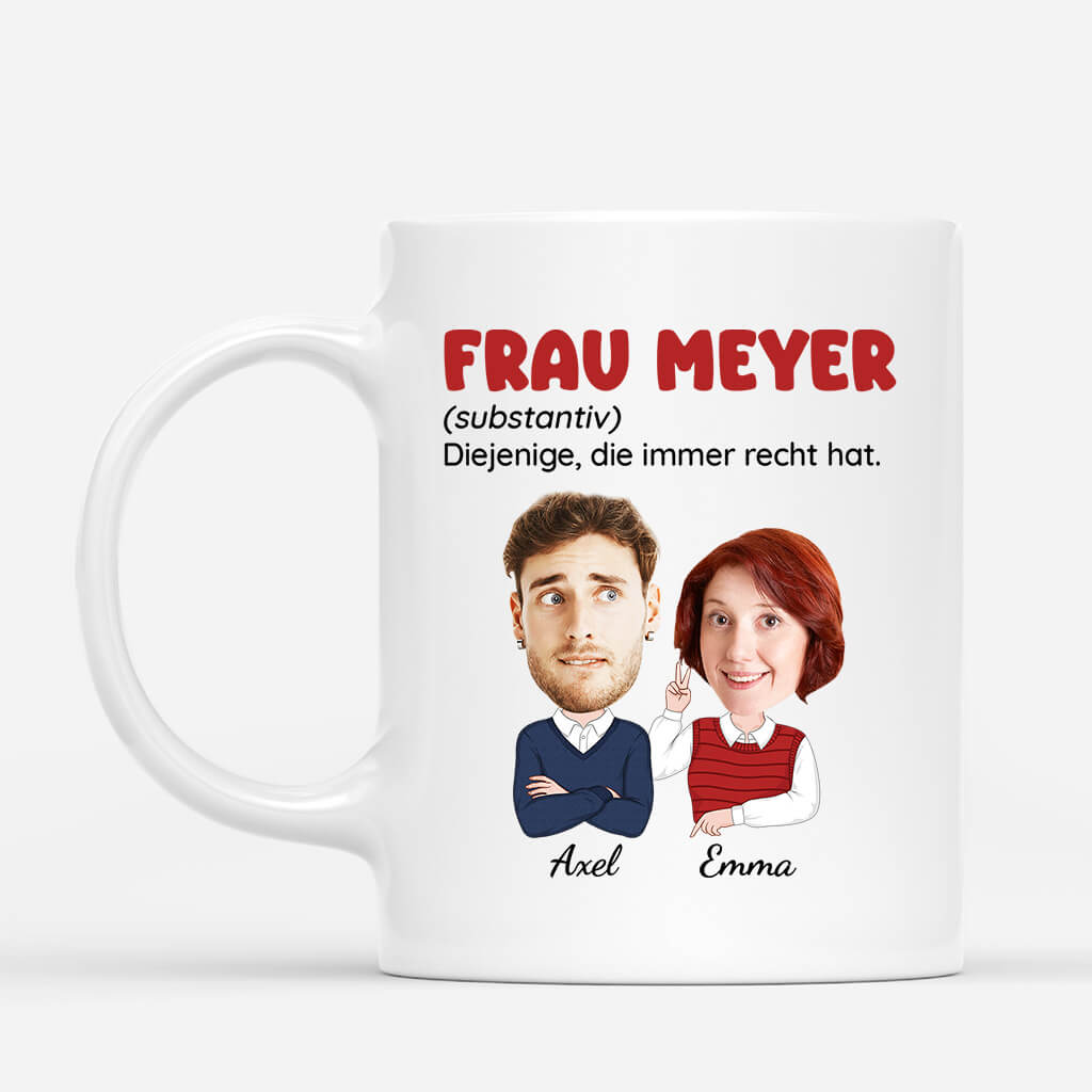 1741MGE3 personalisierte herr und frau tasse