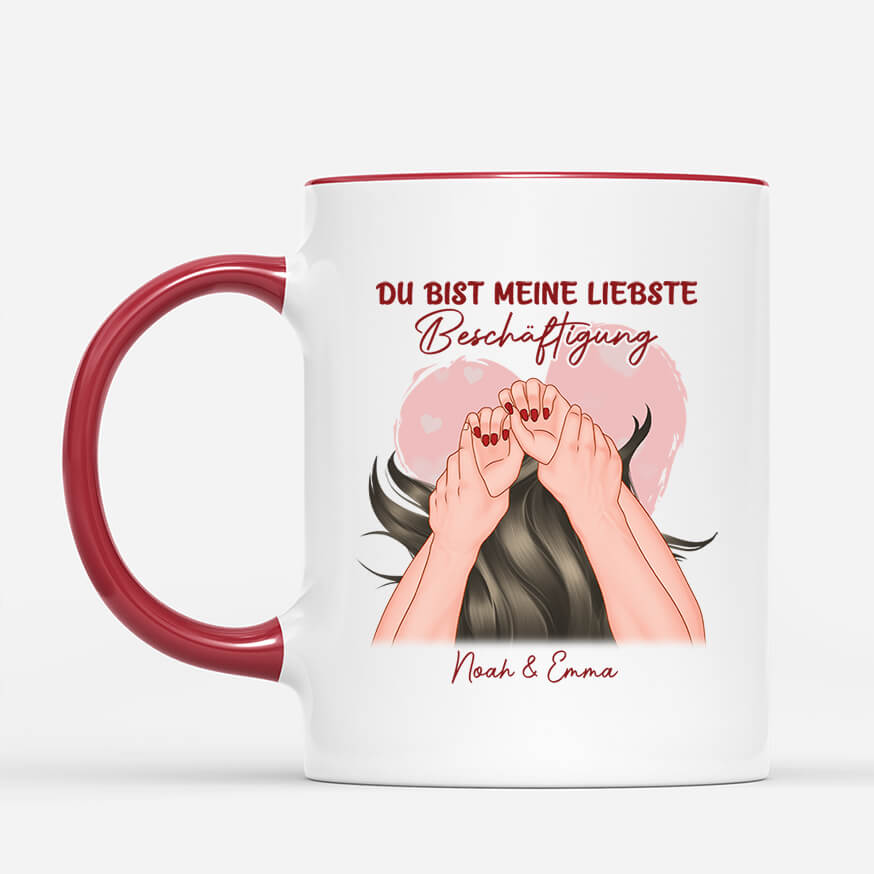 1833MGE2 du bist mein liebster zeitvertreib  personalisierte tasse fur paare