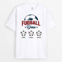 1838AGE1 personalisiertes fussball mama t shirt