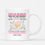 1840MGE1 personalisierte liebe grusse aus dem babybauch tasse