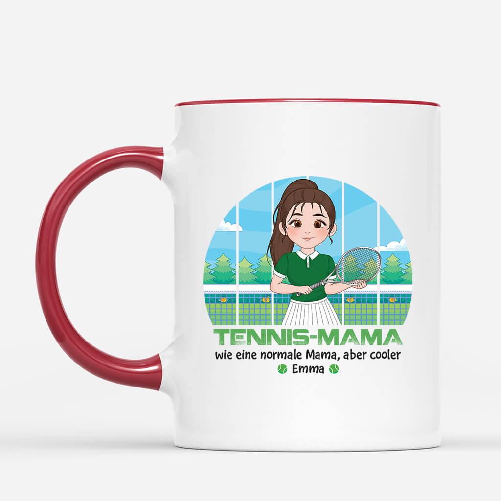 1848MGE2 personalisierte tennis mama tasse