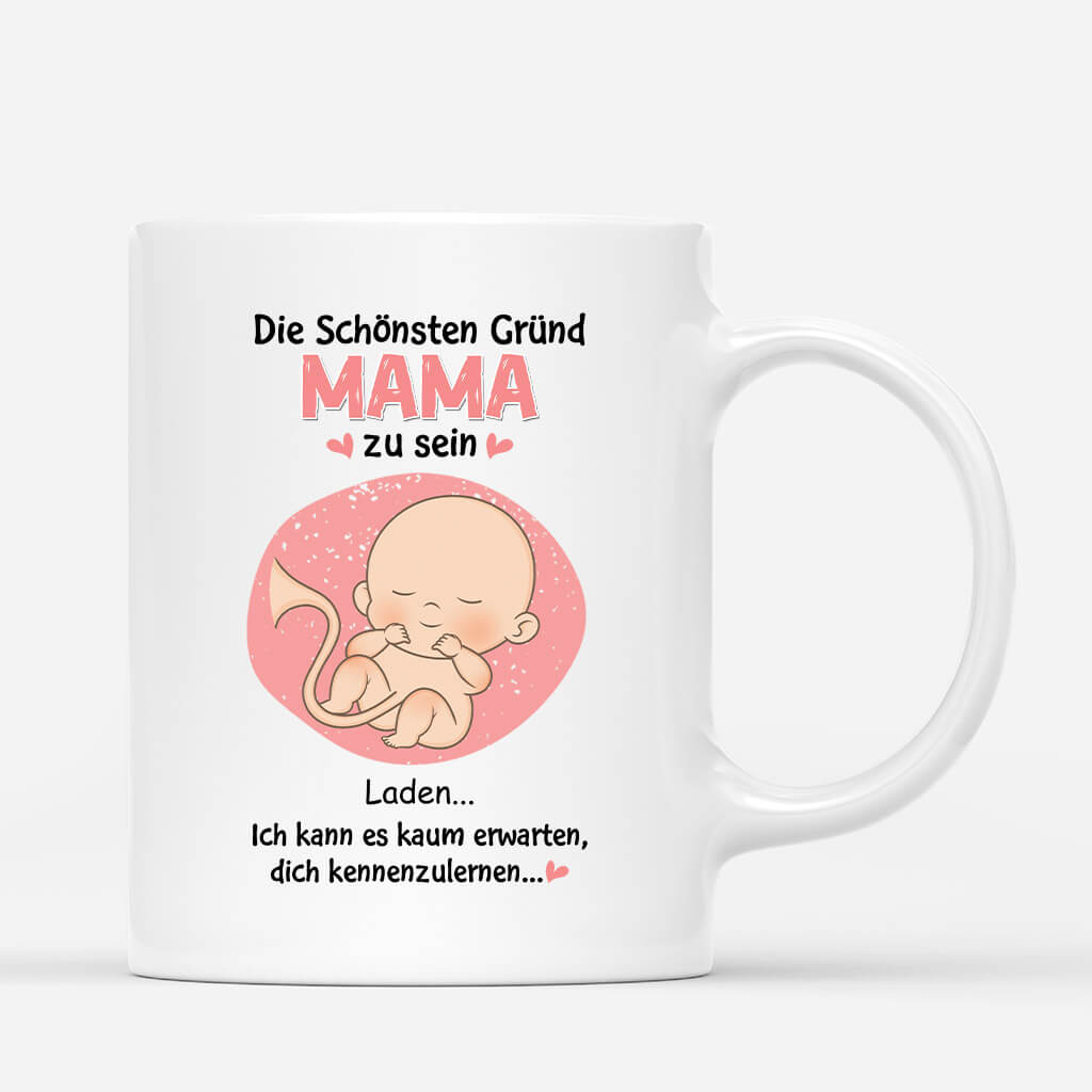 1850MGE1 personalisierte der grund_ warum ich es liebe_ mama papa zu sein tasse