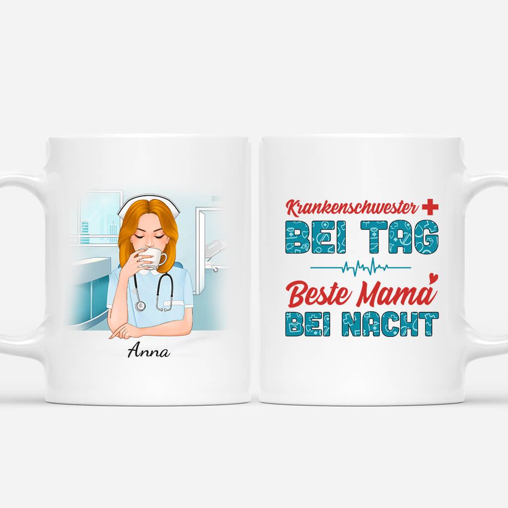 1851MGE1 personalisierte entspann dich_ unsere mama ist krankenschwester tasse