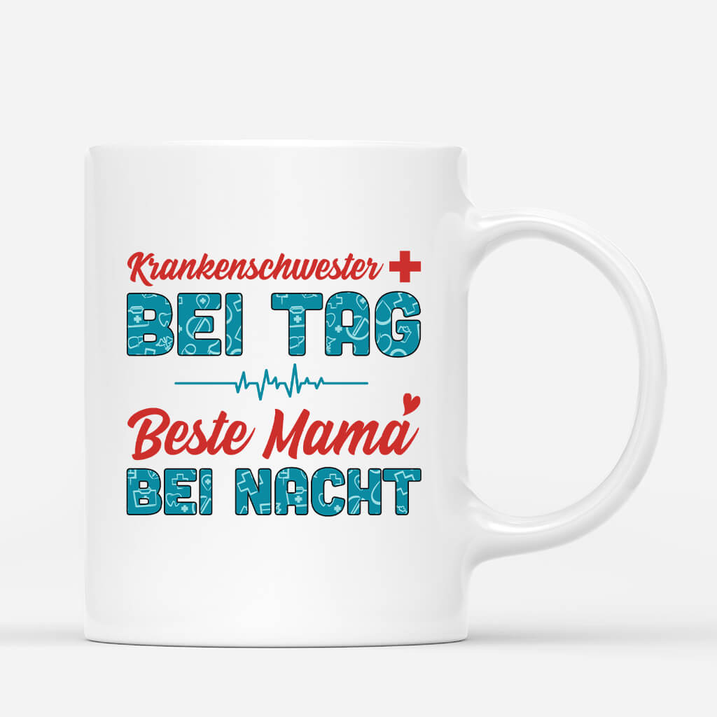 1851MGE3 personalisierte entspann dich_ unsere mama ist krankenschwester tasse