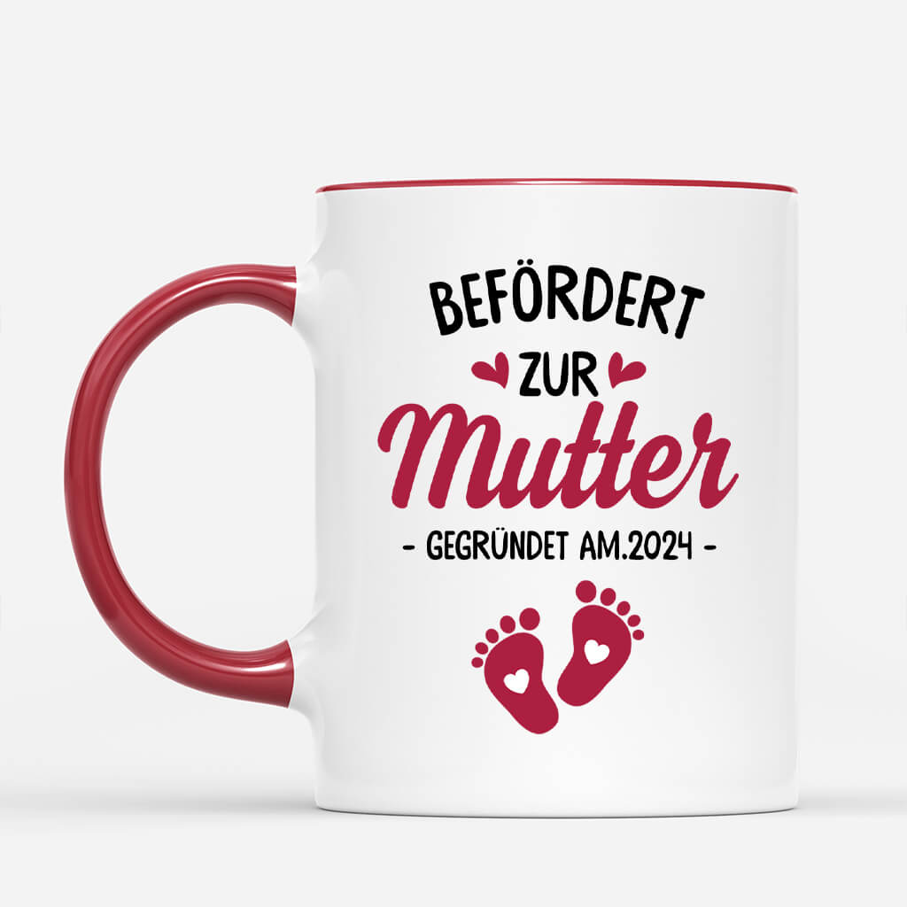 1853MGE2 personalisierte befordert zur mama tasse