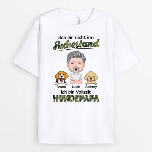 1857AGE1 personalisiertes ich bin nicht im ruhestand t shirt