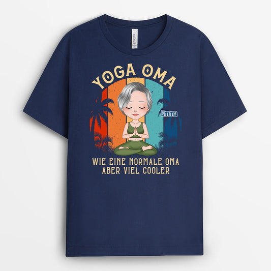 1886AGE2 personalisiertes yoga mama t shirt